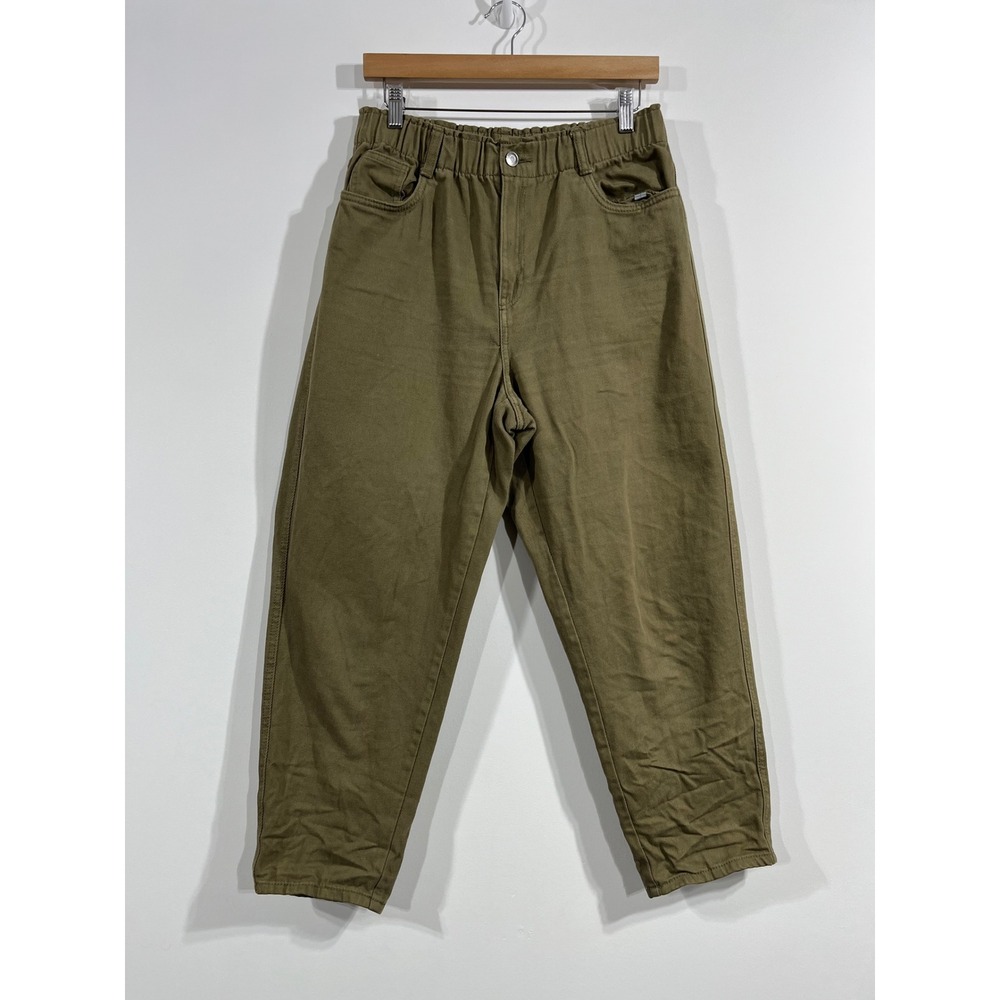 HM Granola Indie Fisherman Cotton Twill Tapered Utility Pants Womens 8 Preppy